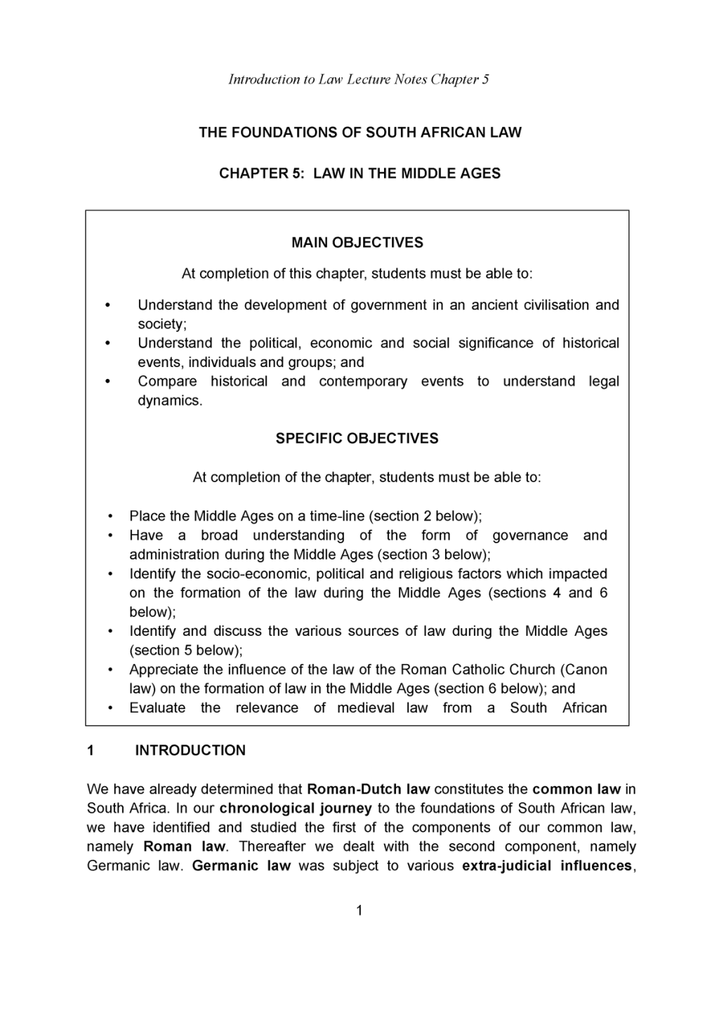 Picture of: Chapter  – Good – THE FOUNDATIONS OF SOUTH AFRICAN LAW CHAPTER
