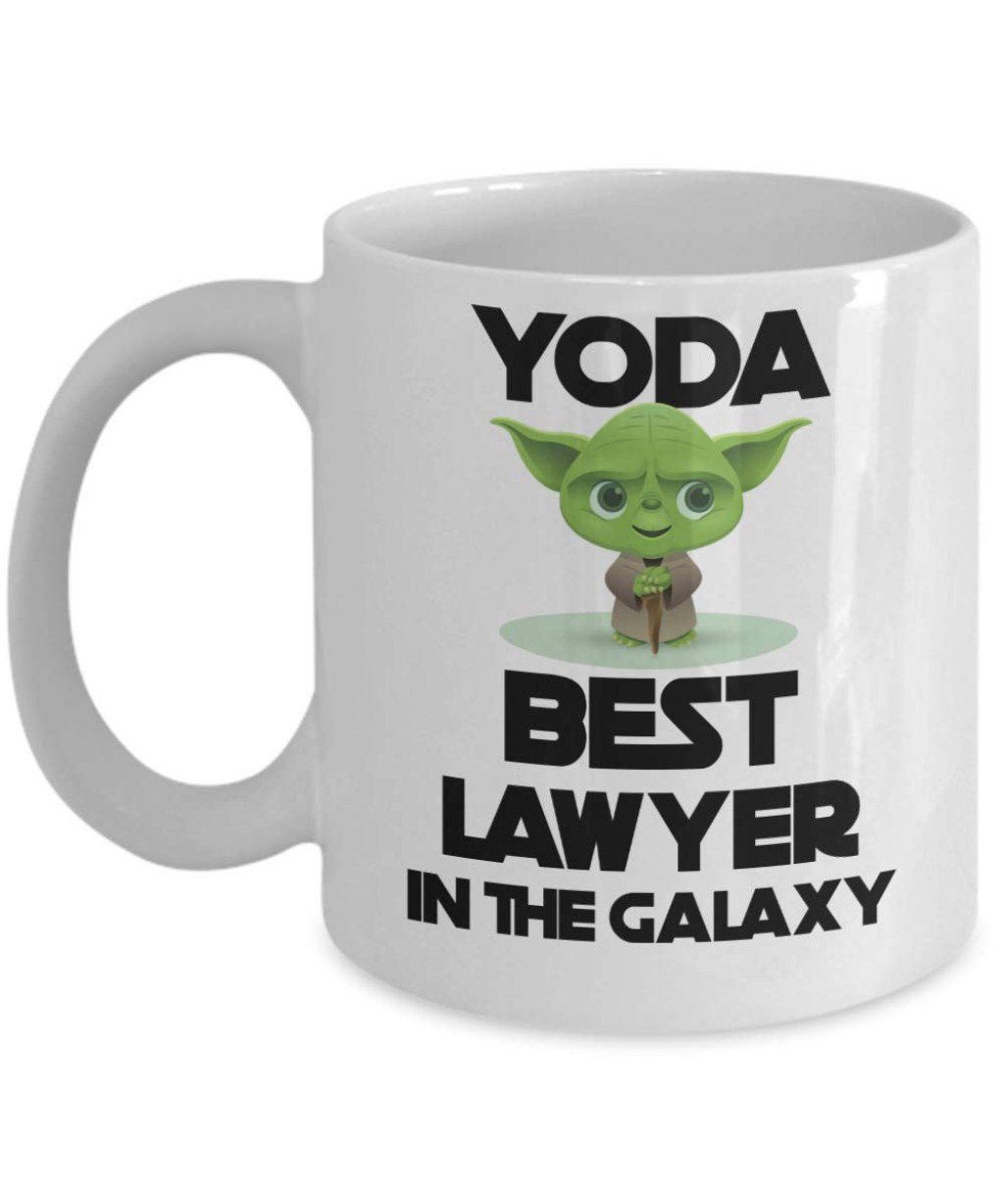 Picture of: Yoda Best Lawyer In The Galaxy Mug for Dad Retirement Gift for Attorney  Graduation Gift for Future Lawyer Law School Graduate Gift for Men and  Women F